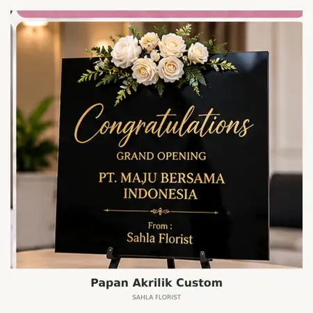 Papan Bunga Akrilik Cirebon Kota